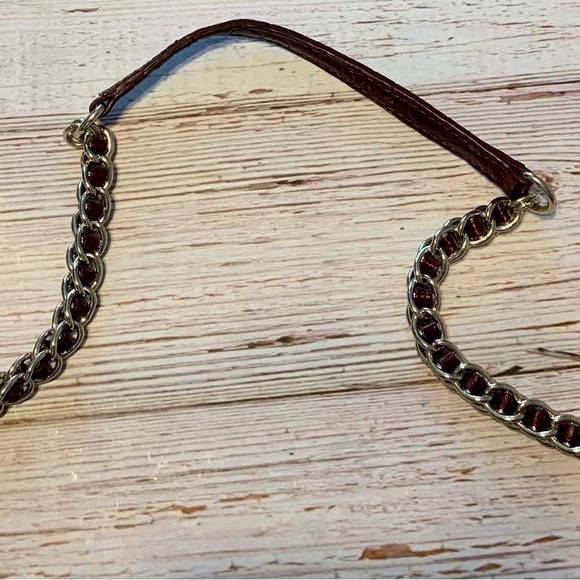 SOLD- Vintage Donna Karan DKNY oversized Clutch Purse with Chain Strap - Picture 8 of 12